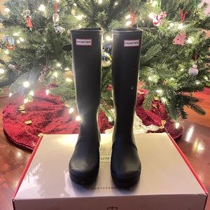 HUNTER Original Rain Boots Adjustable Back